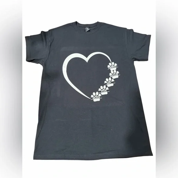 Pet Lovers Custom Made T- Shirts - Personalized & All Sizes - NWT - Picture 1 of 3